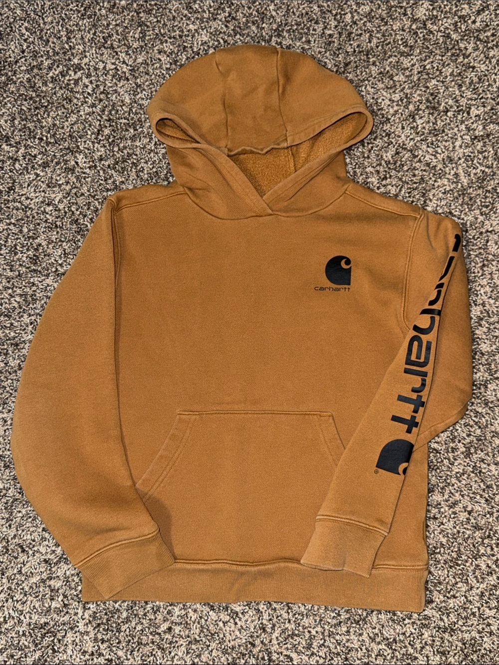 Carhartt Hooded Sweatshirt with Sleeve Logo size Medium